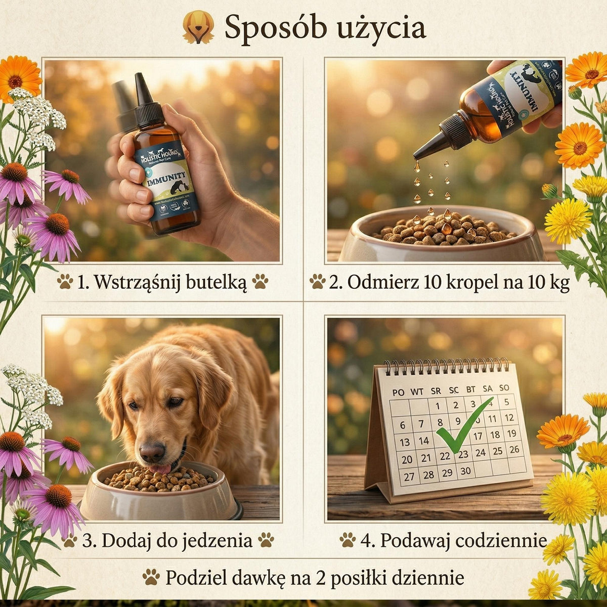 Naturalny Suplement Na Odporność Psa Kota | Układ Odpornościowy 50ml