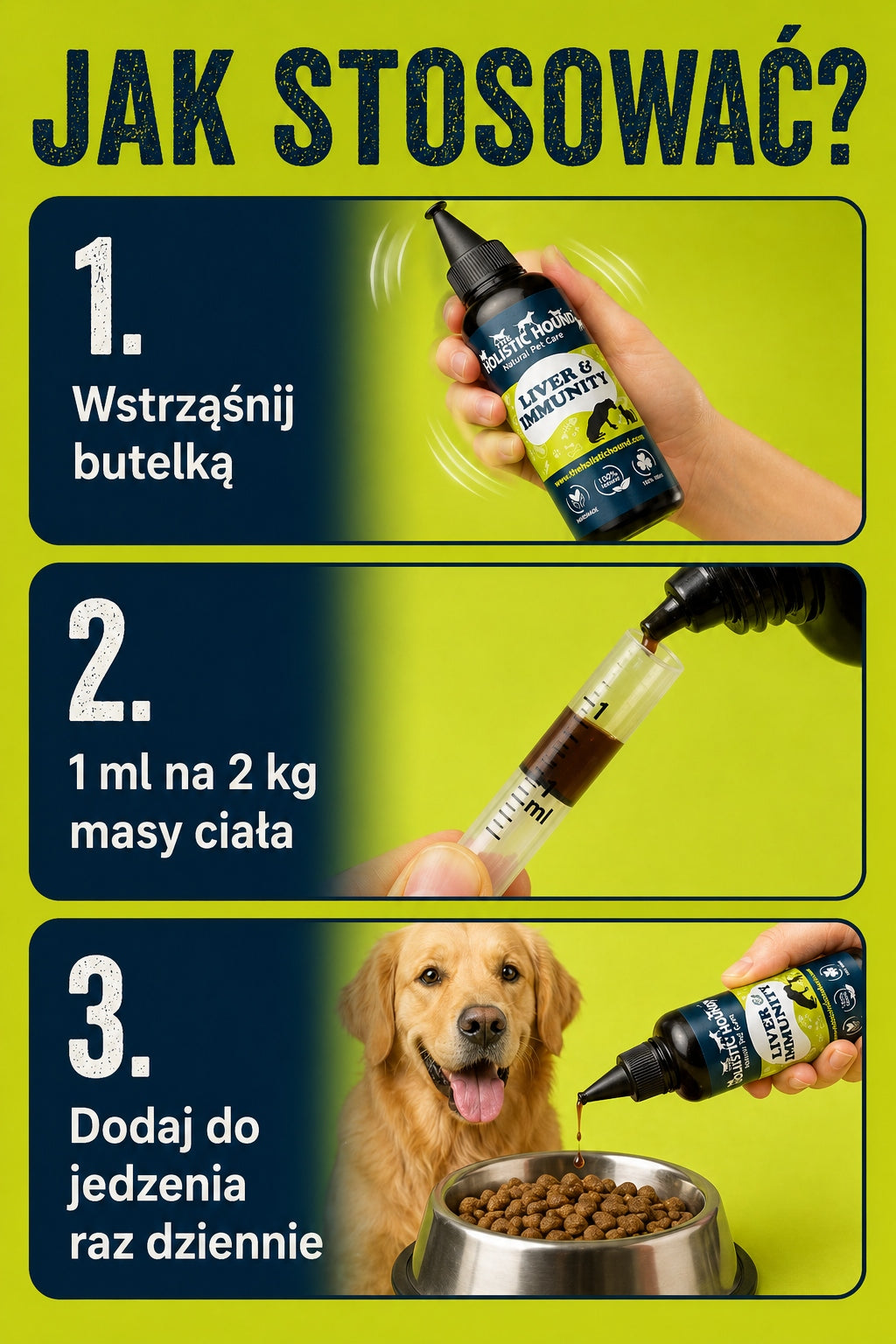 Suplement Na Wątrobę i Odporność Dla Psa | Omega 3 i Zioła | 500ml