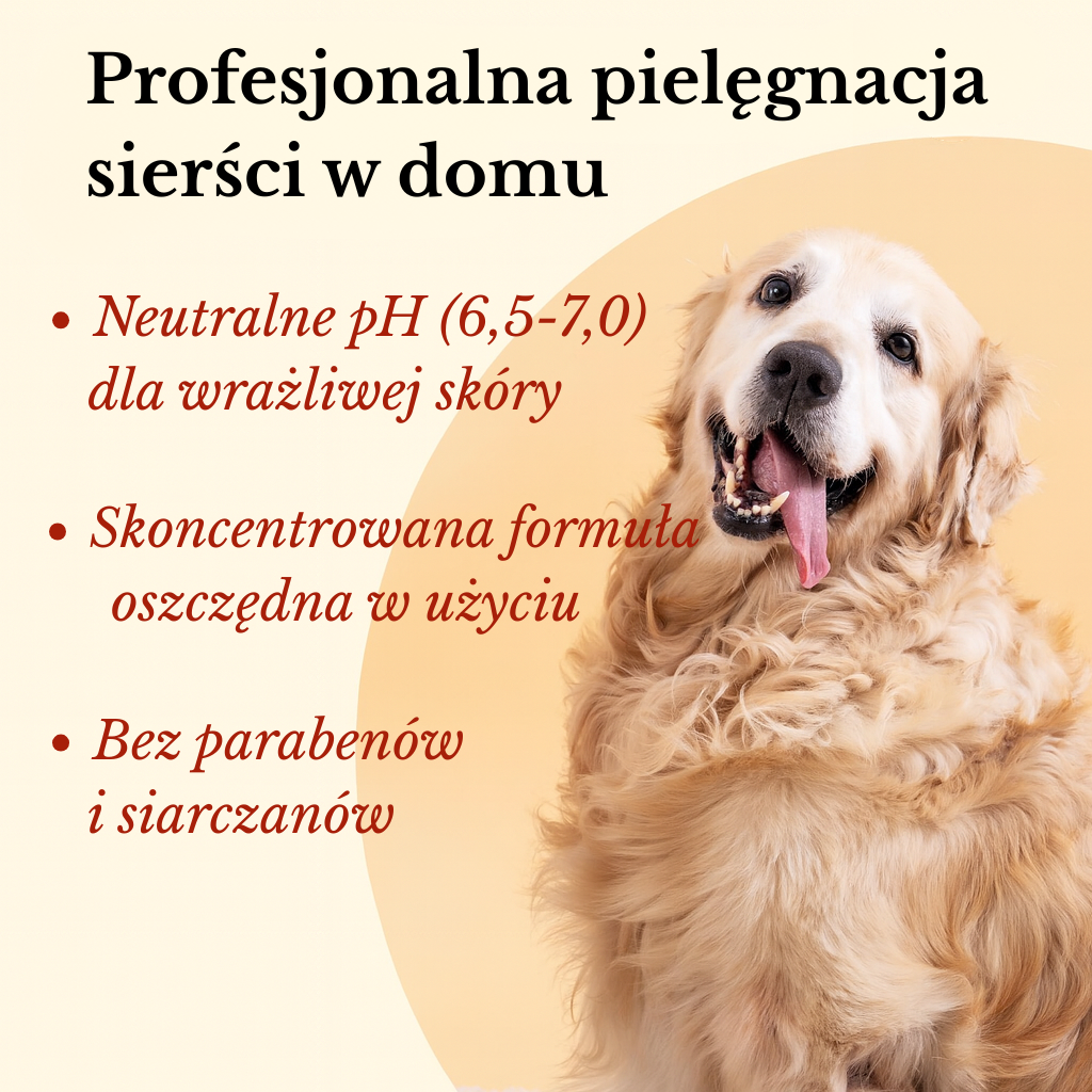 Prebiotyczny szampon dla psów - Hipoalergiczny - Wegański - Lumi-Noble
