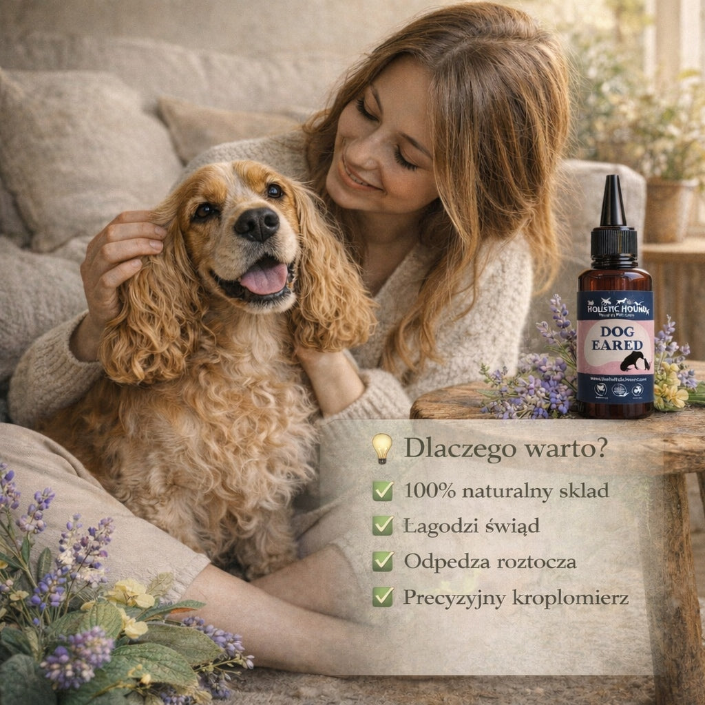 Holistic | Płyn do Uszu Psa Kota | Świąd | Brzydki Zapach | Naturalny Skład
